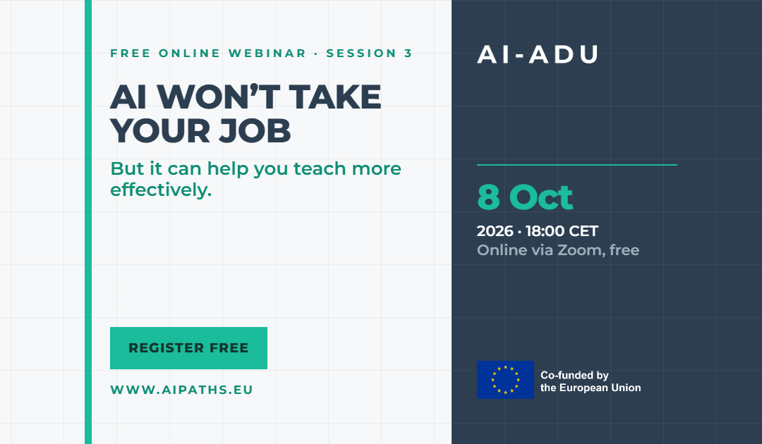 AI-ADU Webinar Series: “AI Won’t Take Your Job – But It Can Help You Teach More Effectively”