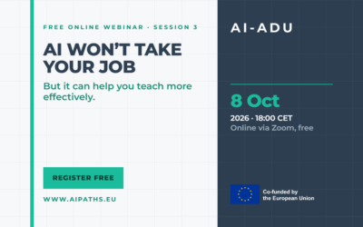 AI-ADU Webinar Series: “AI Won’t Take Your Job – But It Can Help You Teach More Effectively”
